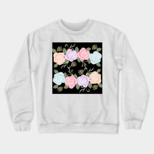 Watercolor Roses Crewneck Sweatshirt